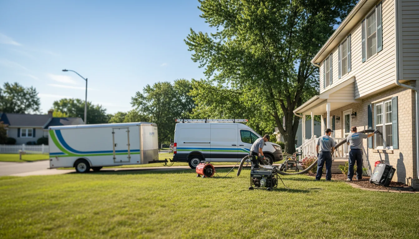 Flooded Basement Restoration And Cleanup With Repair in Greenview, IL near me